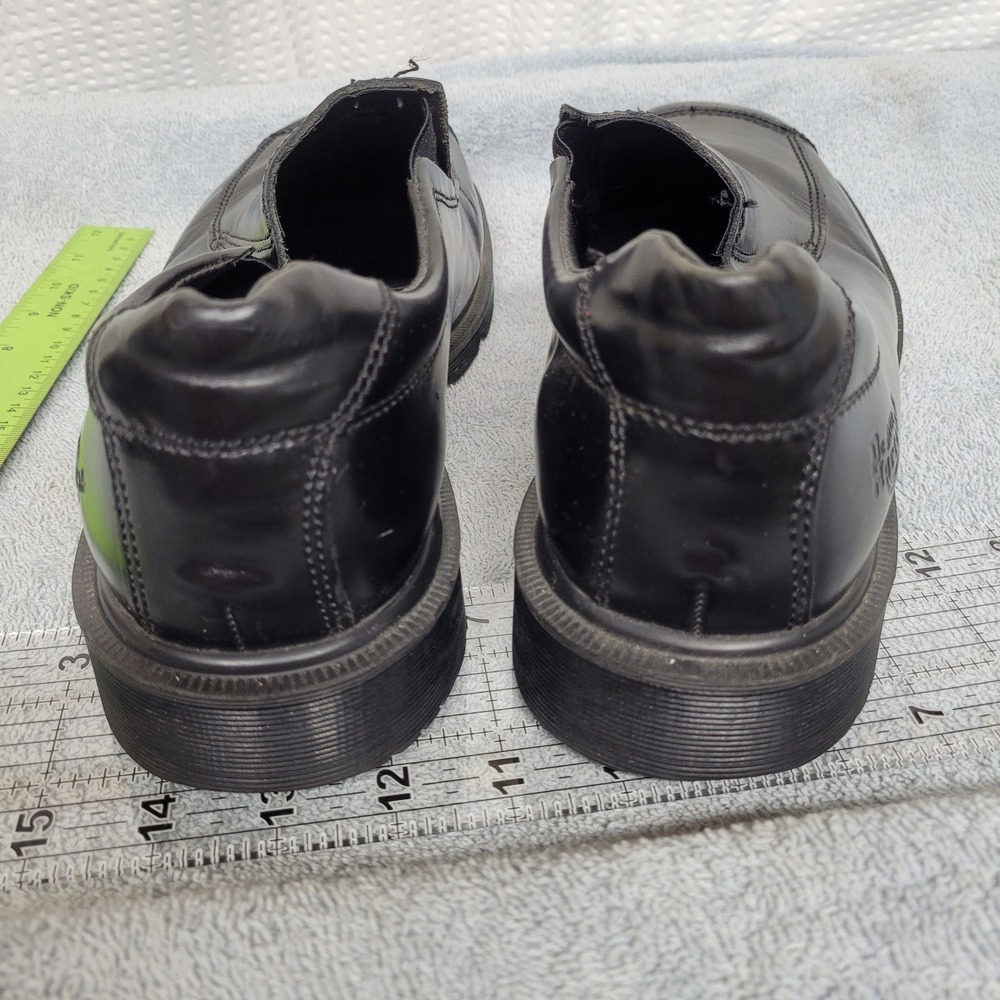 Dr. Martens 9A50 Black Leather Square Toe Slip On Loafers Mens 12 - Picture 4 of 7